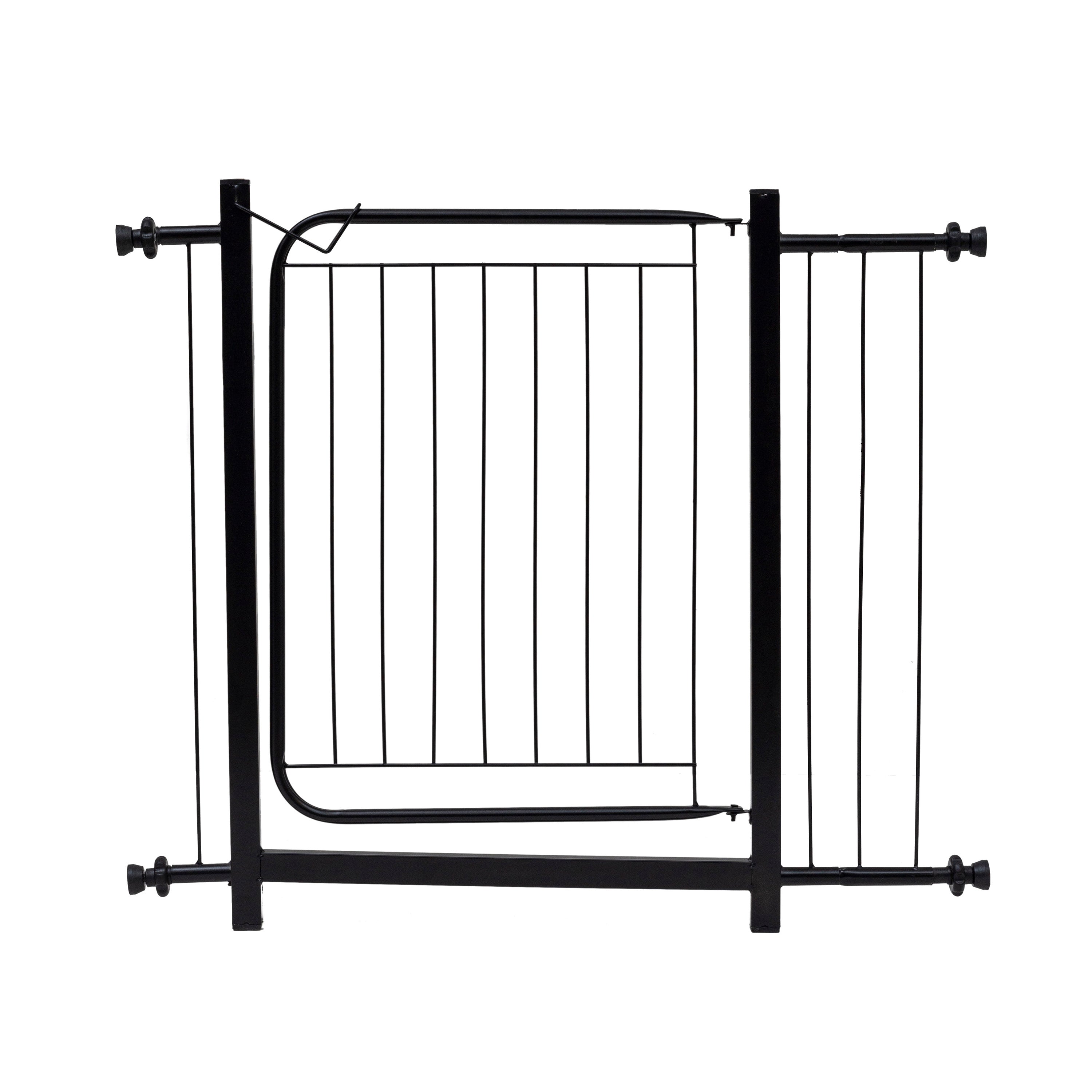Portão Pet Slim Para Portas e Escadas Segurança sem Furar Parede Com Extensor 20cm Aço Reforçado Machado