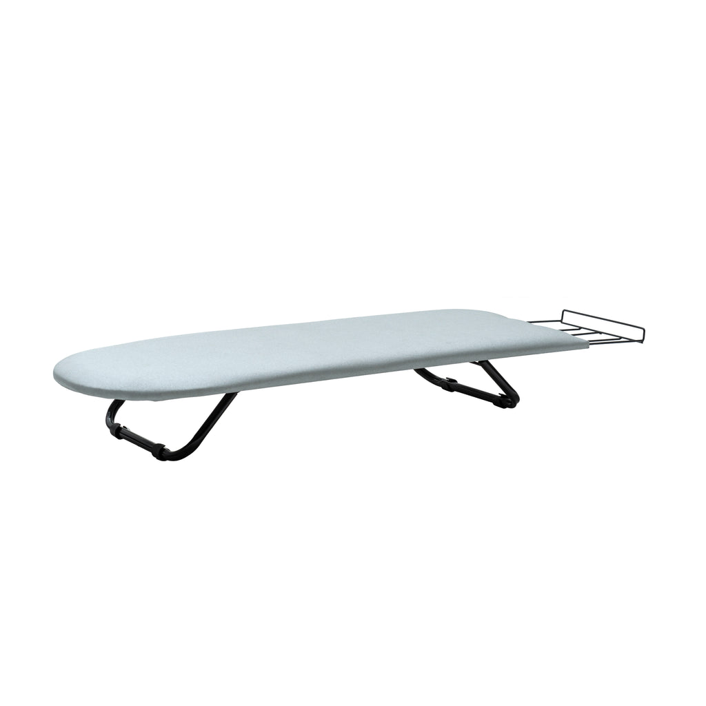Mesa de Passar Roupas Portátil de Mesa Passe Facilite Suas Viagens e Otimize Espaço com Suporte para Ferro e Pernas Dobráveis Aço Machado