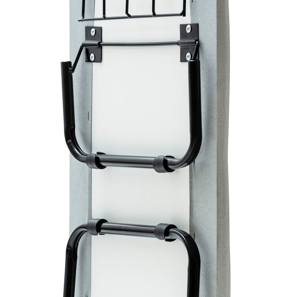 Mesa de Passar Roupas Portátil de Mesa Passe Facilite Suas Viagens e Otimize Espaço com Suporte para Ferro e Pernas Dobráveis Aço Machado