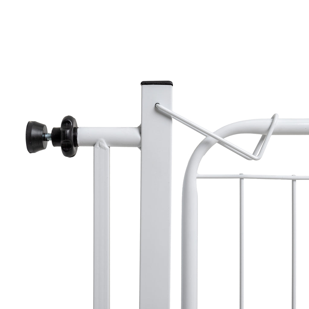 Portão Pet Slim Para Portas e Escadas Segurança sem Furar Parede Com Extensor 20cm Aço Reforçado Machado