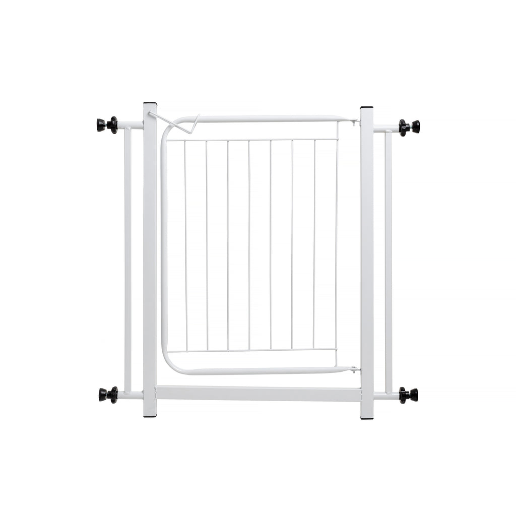Portão Pet Slim Para Portas e Escadas Segurança sem Furar Parede Com Extensor 20cm Aço Reforçado Machado