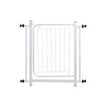 Portão Pet Slim Para Portas e Escadas Segurança sem Furar Parede Com Extensor 20cm Aço Reforçado Machado