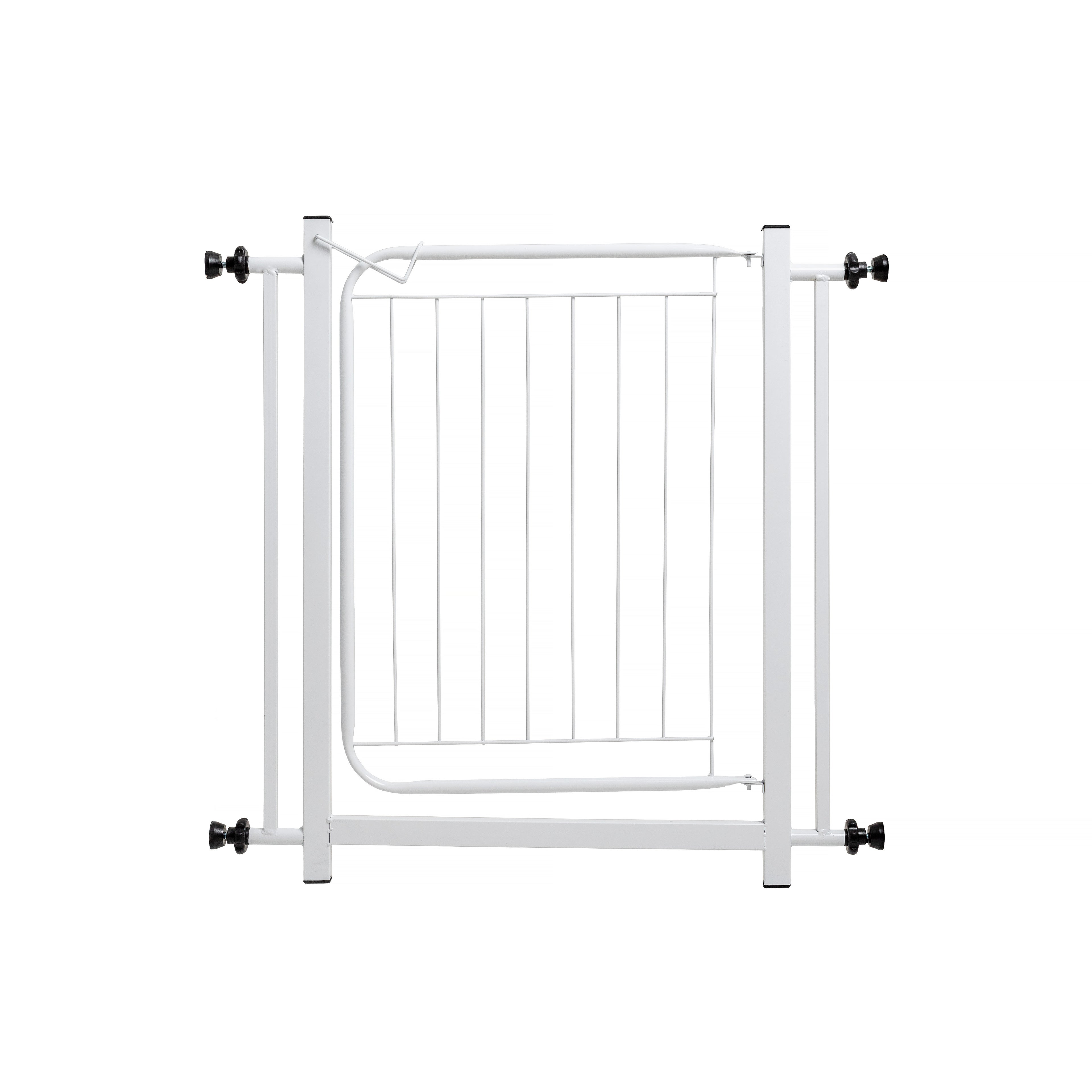 Portão Pet Slim Para Portas e Escadas Segurança sem Furar Parede Com Extensor 20cm Aço Reforçado Machado