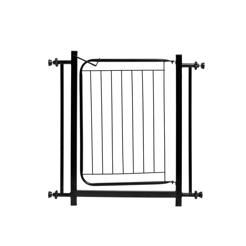 Portão Pet Slim Para Portas e Escadas Segurança sem Furar Parede Com Extensor 20cm Aço Reforçado Machado