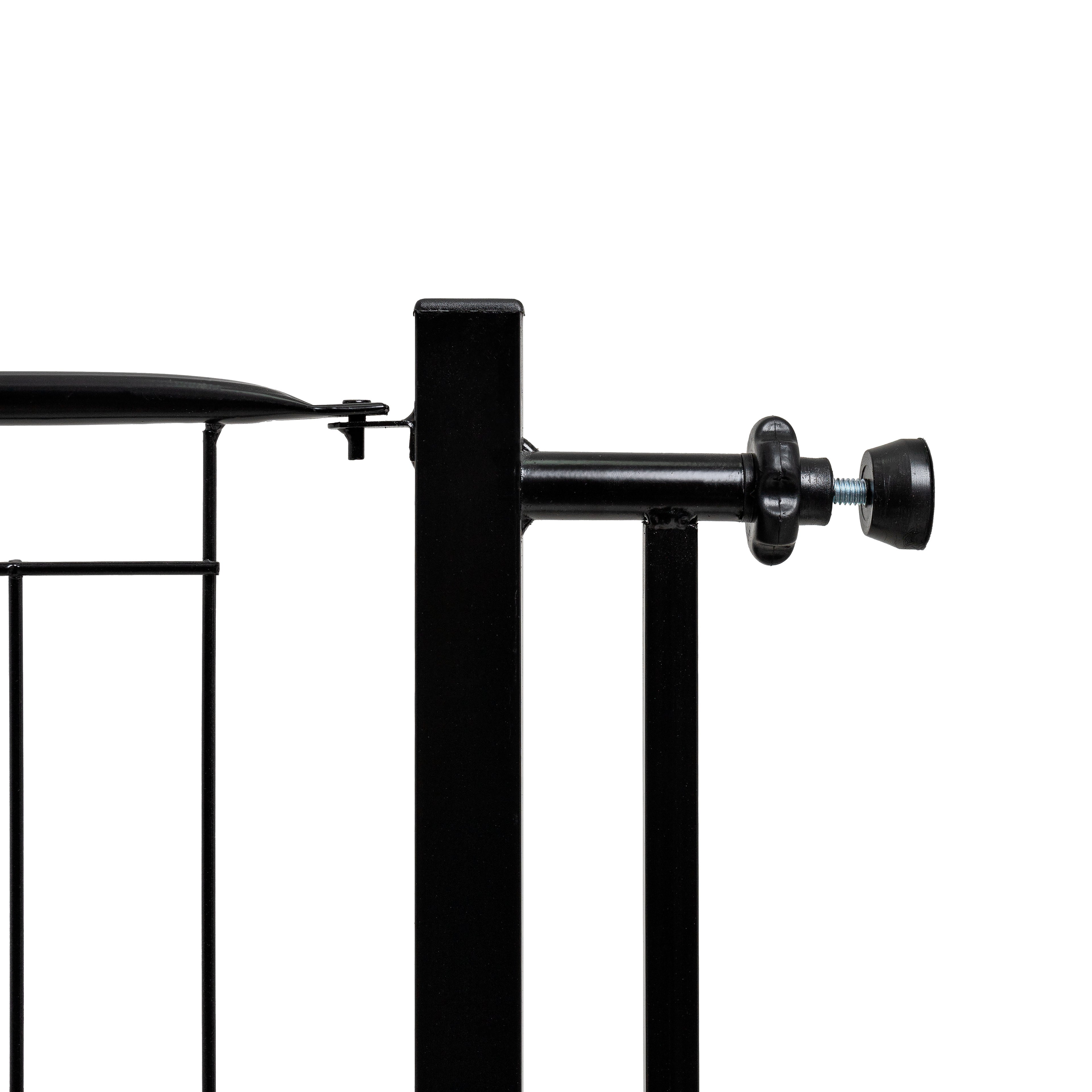 Portão Pet Slim Para Portas e Escadas Segurança sem Furar Parede Com Extensor 20cm Aço Reforçado Machado