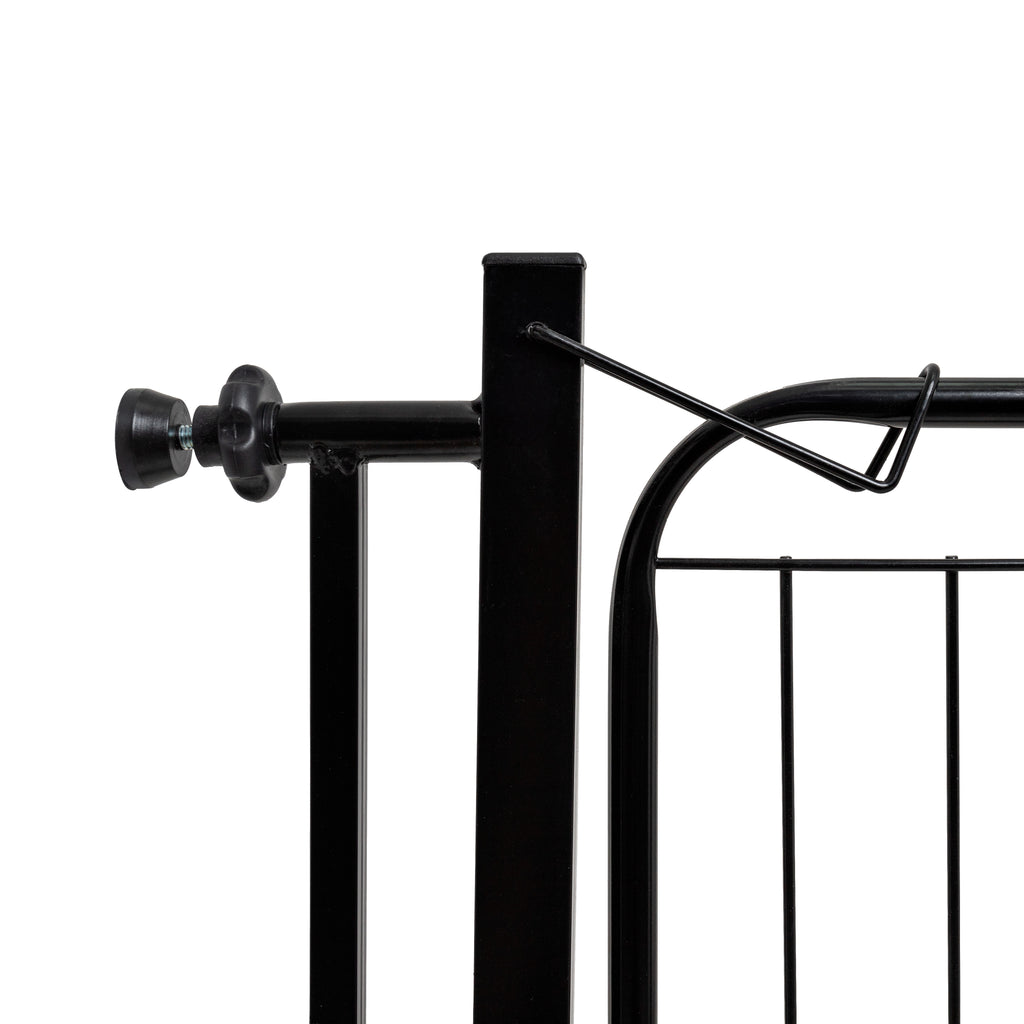 Portão Pet Slim Para Portas e Escadas Segurança sem Furar Parede Com Extensor 20cm Aço Reforçado Machado
