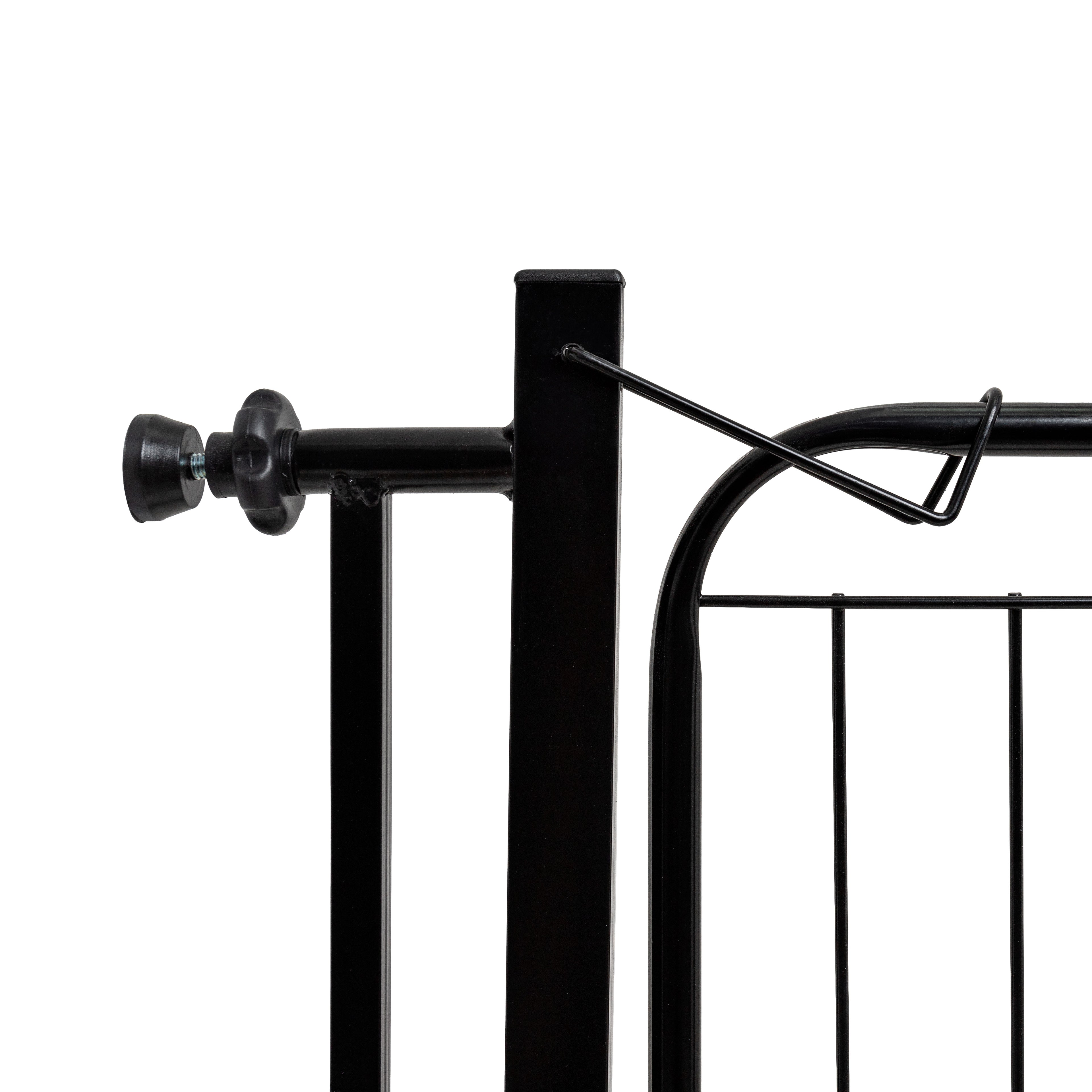 Portão Pet Slim Para Portas e Escadas Segurança sem Furar Parede Com Extensor 20cm Aço Reforçado Machado