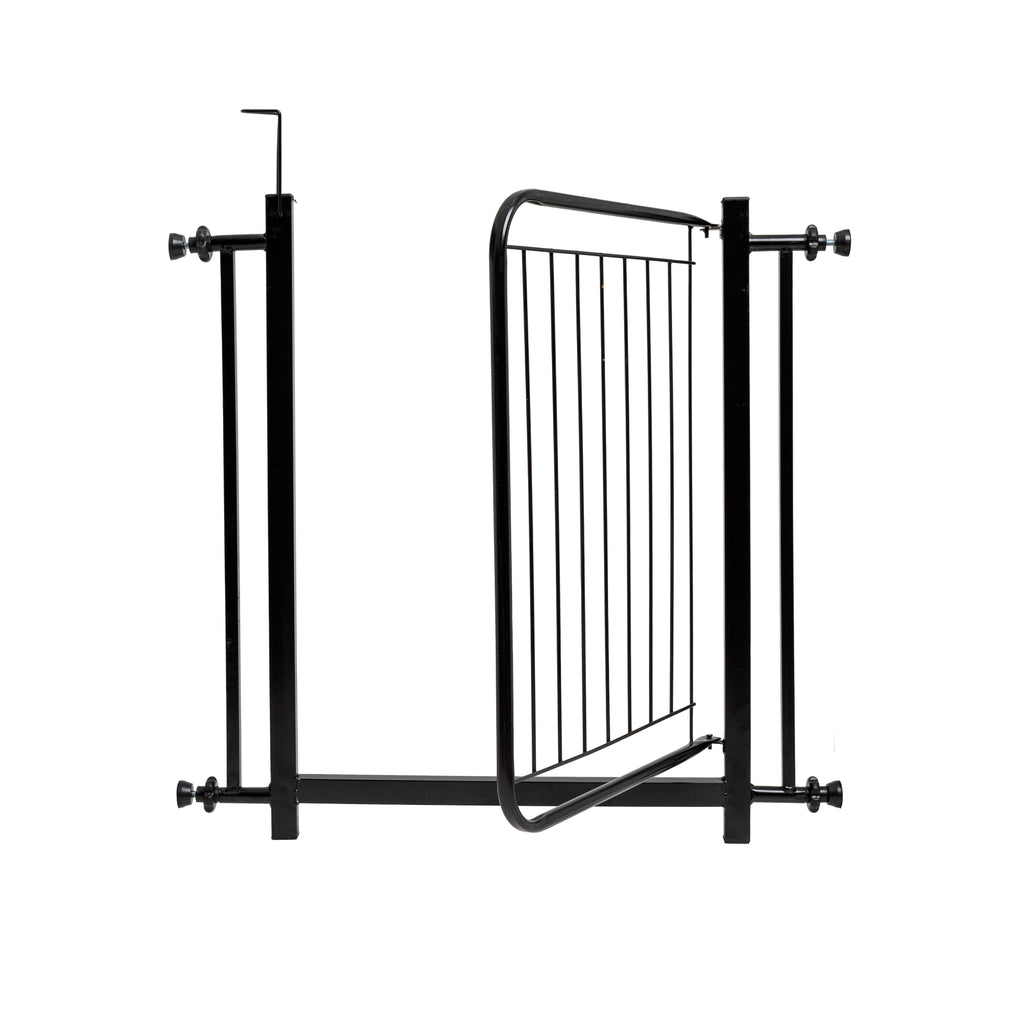 Portão Pet Slim Para Portas e Escadas Segurança sem Furar Parede Com Extensor 20cm Aço Reforçado Machado