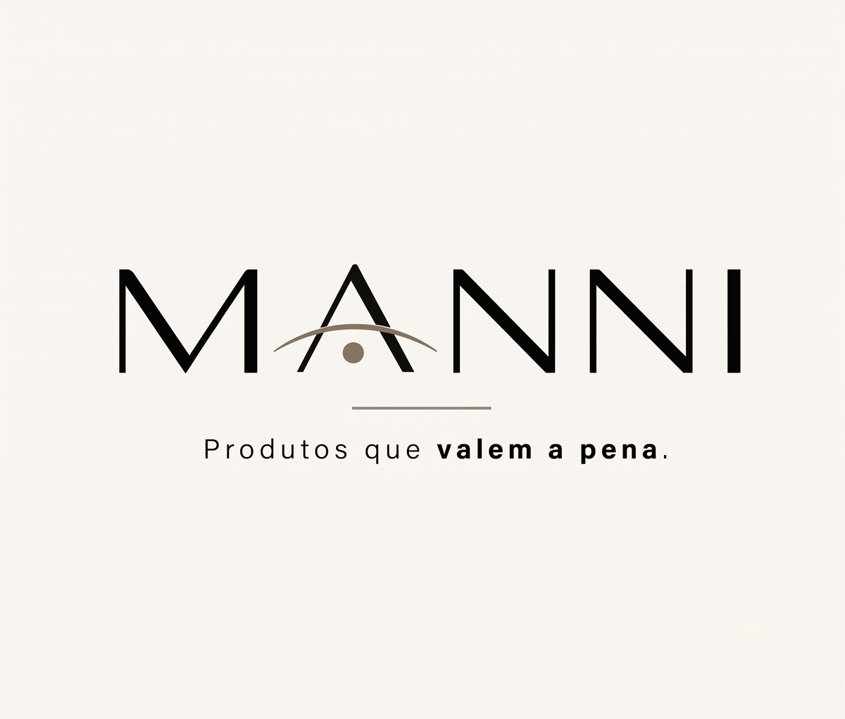 Logo Manni: Produtos que valem a pena, design moderno e sofisticado