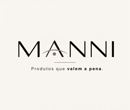 Logo Manni: Produtos que valem a pena, design moderno e sofisticado