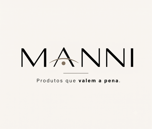 Logo Manni: Produtos que valem a pena, design moderno e sofisticado