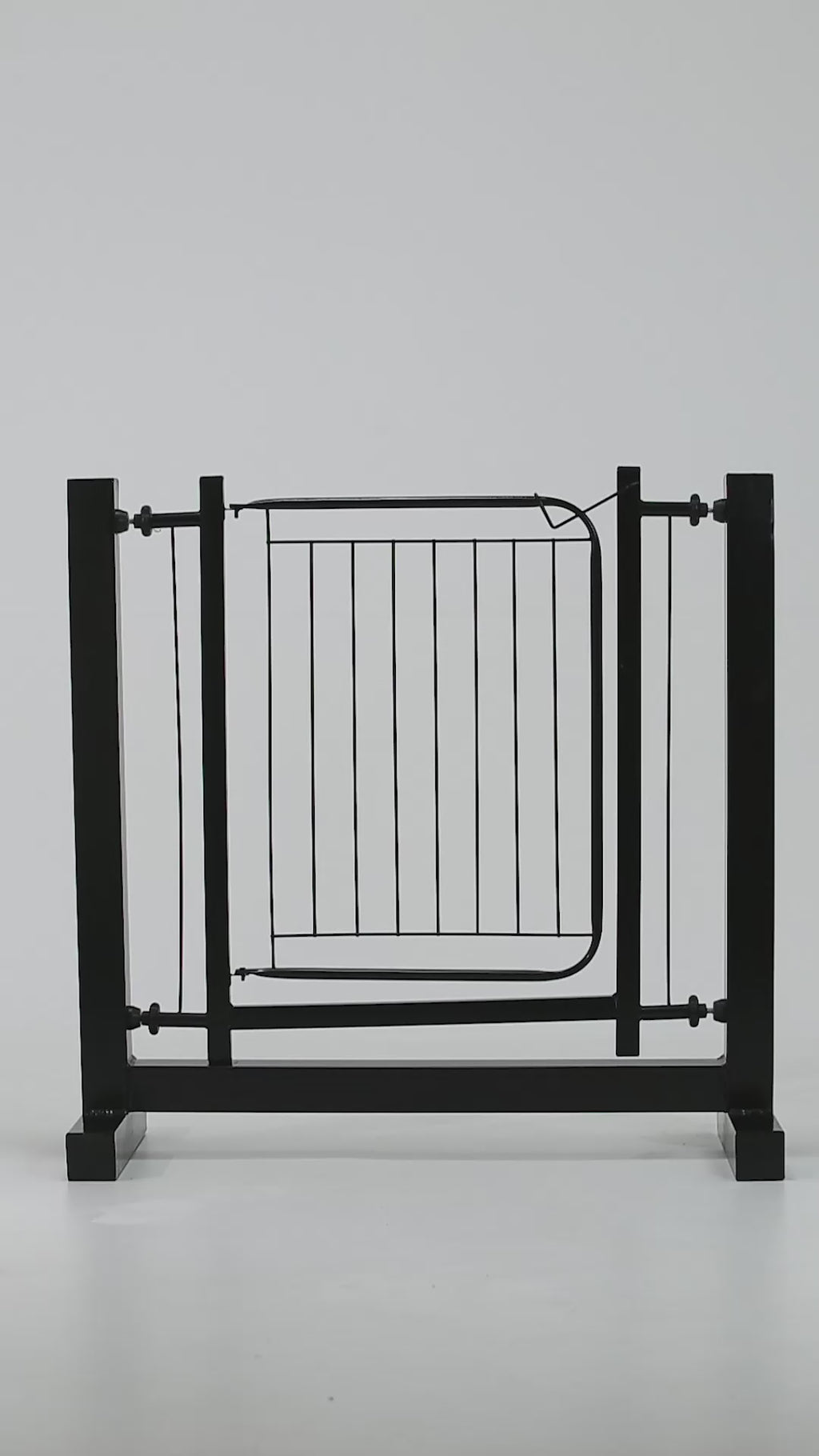 Portão Pet Slim Para Portas e Escadas Segurança sem Furar Parede Com Extensor 20cm Aço Reforçado Machado