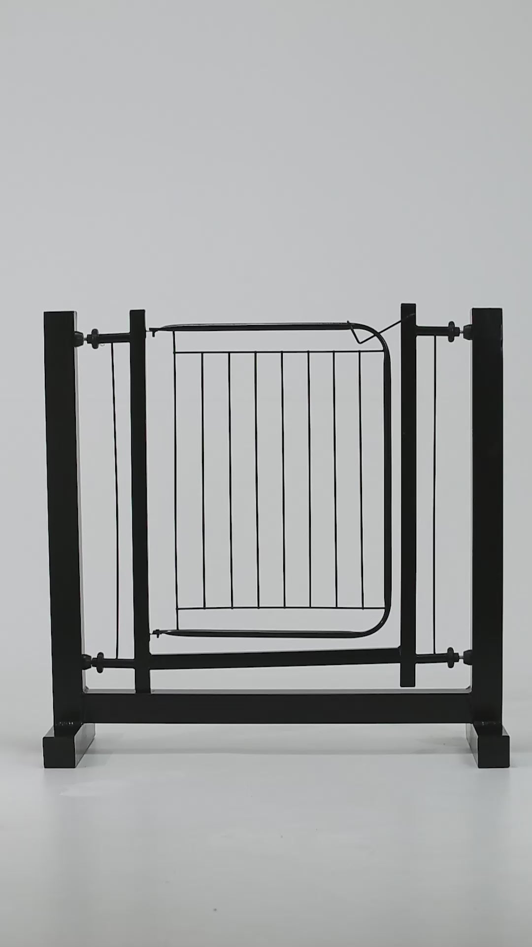 Portão Pet Slim Para Portas e Escadas Segurança sem Furar Parede Com Extensor 20cm Aço Reforçado Machado